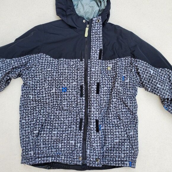 Ripzone Black and Gray Hooded Snow Jacket - Picture 7 of 16